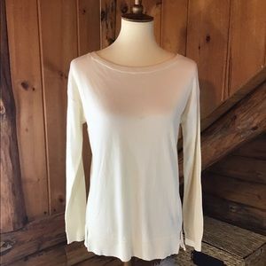 Banana Republic crew-neck sweater with side zip- M